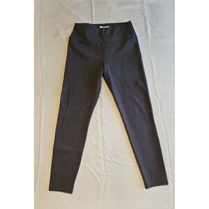 BR Standard Leggings Women Size M Black High‎ Rise Ponte Knit Seamed Pants
